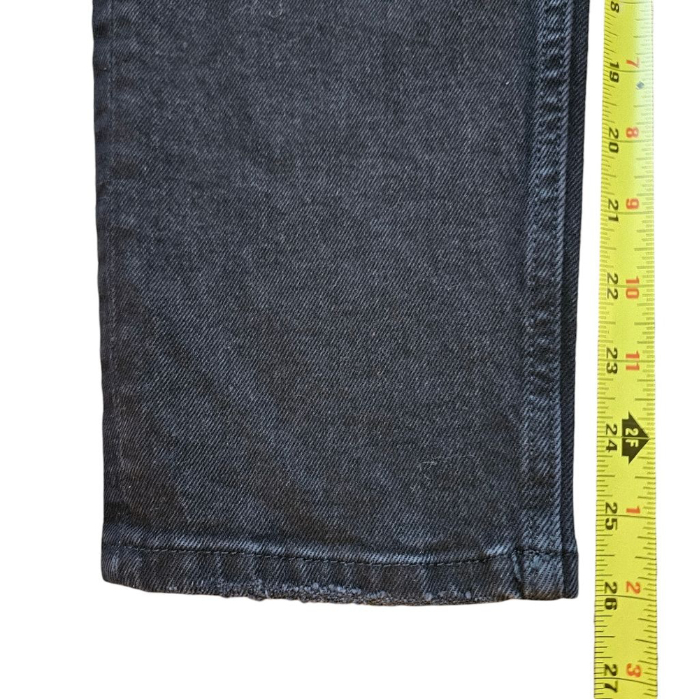 Women's Zara 4 Black Mom Fit Straight Leg Ankle-grazer Jeans - Picture 5 of 8